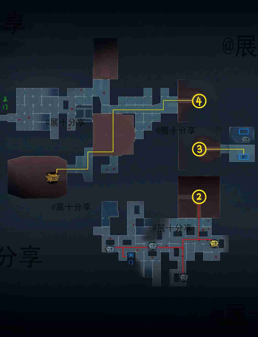超自然行动组昆仑秘境极限侧门在【右】全地图小抄