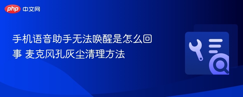 手机语音助手唤醒失败原因及麦克风清洁技巧