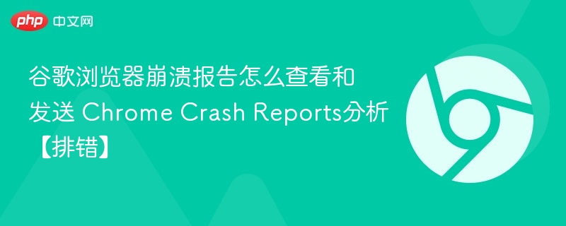 Chrome崩溃报告查看与发送方法【排错指南】