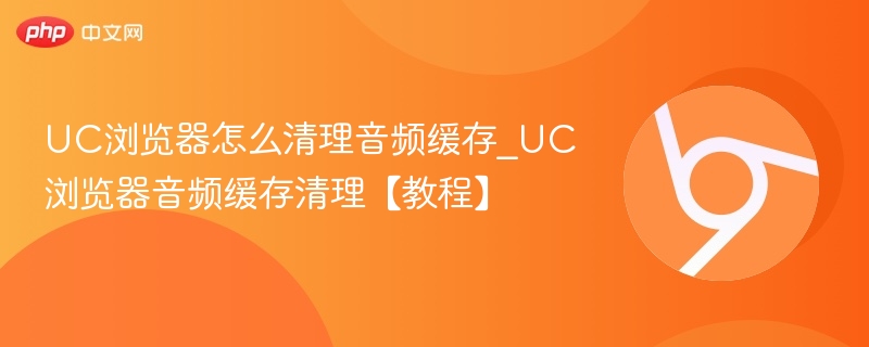 UC浏览器清理音频缓存方法