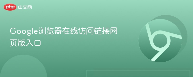 Google浏览器网页版入口在线访问