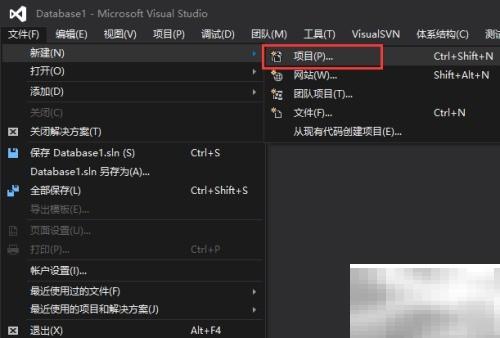 Visual Studio创建SQL数据库项目教程