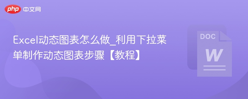 Excel下拉菜单动态图表制作教程