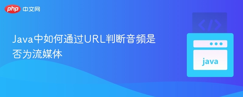 Java中如何通过URL判断音频是否为流媒体