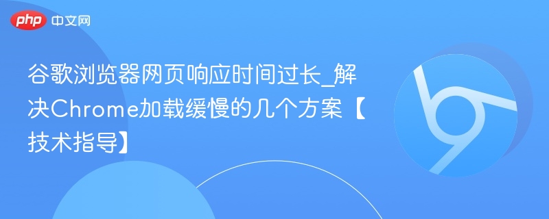 Chrome网页加载慢？这几个解决方法很有效