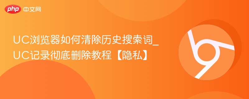 UC浏览器清除历史搜索词方法