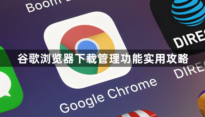 谷歌浏览器下载管理功能实用攻略