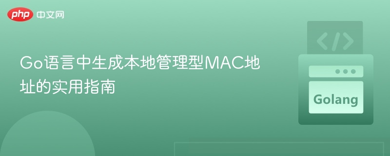 生成本地管理MAC地址的Go语言指南