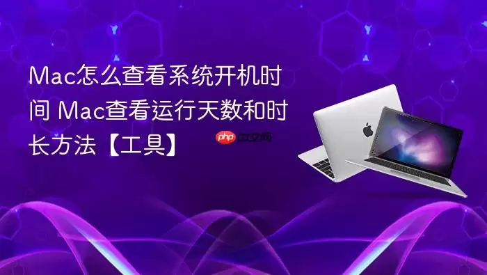 Mac怎么查看系统开机时间 Mac查看运行天数和时长方法【工具】
