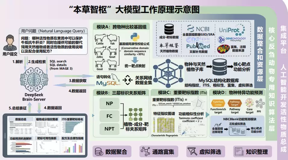 全球首个饲用活性物质垂直大模型“本草智枢”问世