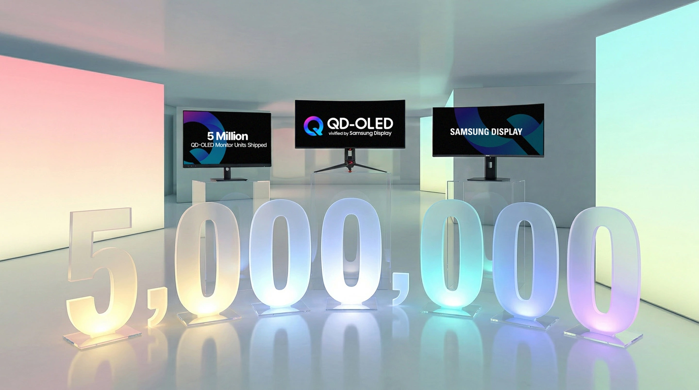 三星显示累计出货 500 万块显示器用 QD-OLED 面板,用时四年有余