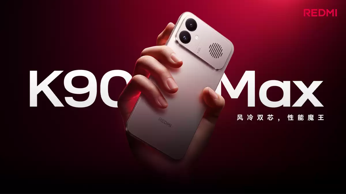 REDMI K90 Max正式发布：天玑9500+内置散热风扇+8550mAh电池