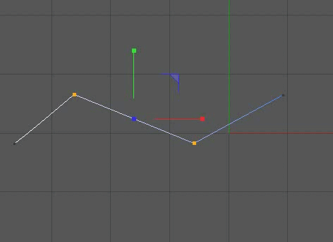 C4D贝塞尔曲线的两点怎么放到同一水平直线上