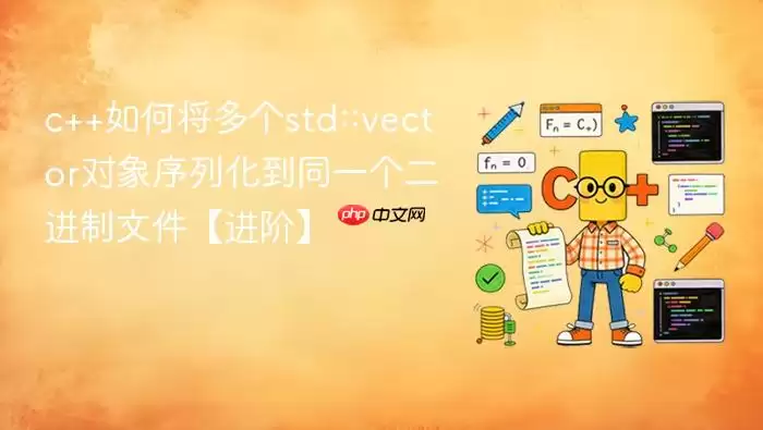 c++如何将多个std::vector对象序列化到同一个二进制文件【进阶】