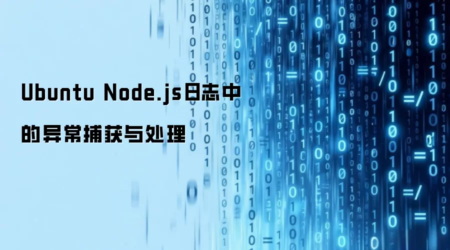 Ubuntu Node.js日志中的异常捕获与处理