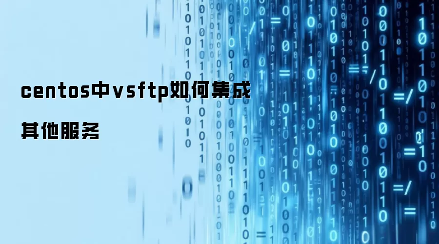 centos中vsftp如何集成其他服务