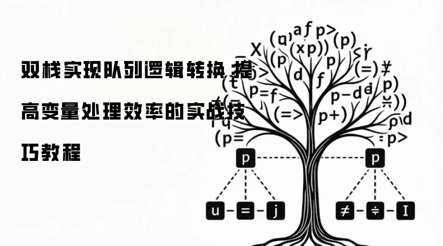 双栈实现队列逻辑转换:提高变量处理效率的实战技巧教程