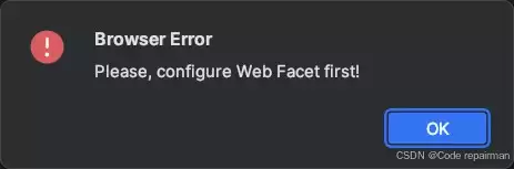 IntelliJ IDEA运行Tomcat报错:Please, configure Web Facet first!解决办法
