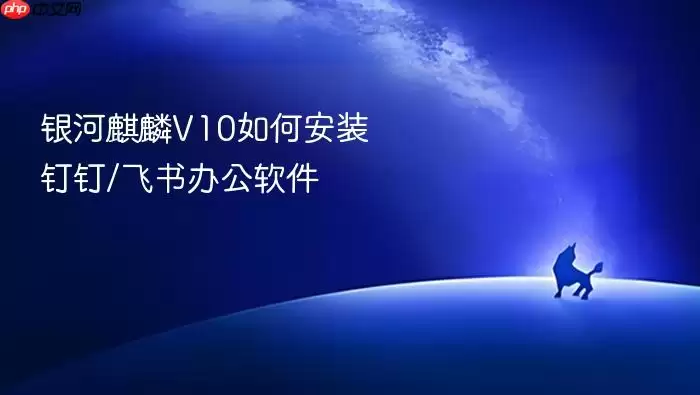 银河麒麟V10如何安装钉钉/飞书办公软件