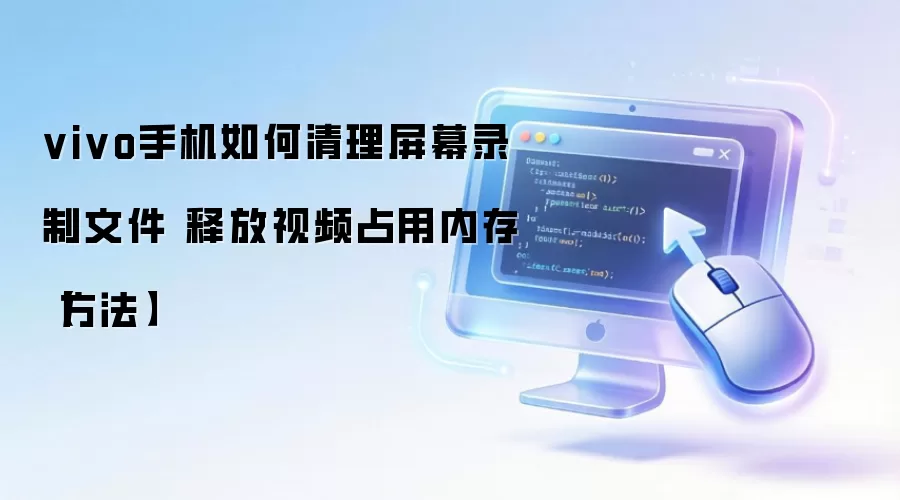 vivo手机如何清理屏幕录制文件 释放视频占用内存【方法】