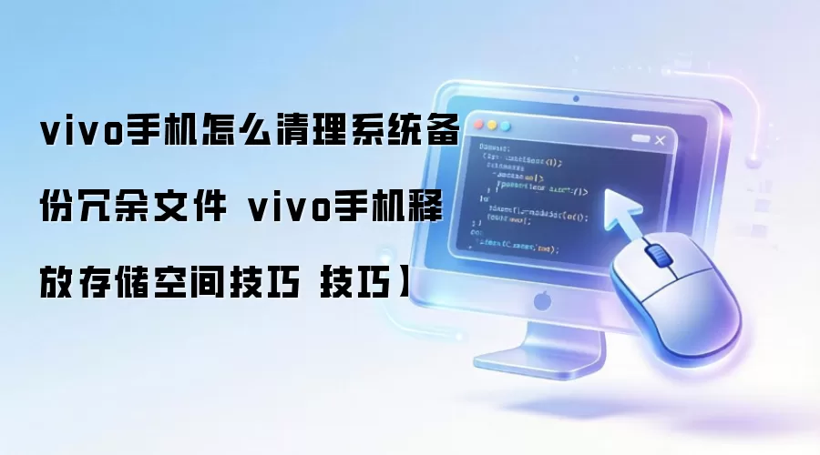 vivo手机怎么清理系统备份冗余文件 vivo手机释放存储空间技巧【技巧】