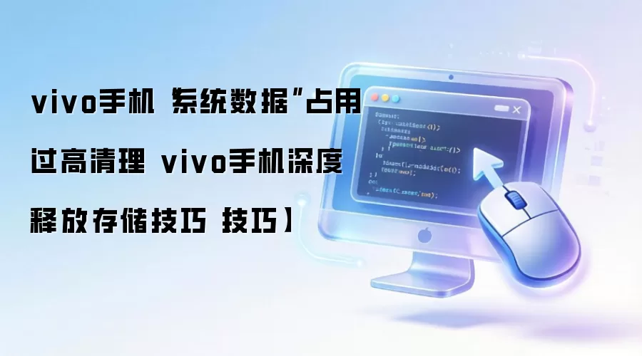 vivo手机“系统数据”占用过高清理 vivo手机深度释放存储技巧【技巧】