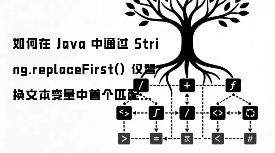 如何在 Java 中通过 String.replaceFirst() 仅替换文本变量中首个匹配项以满足特殊格式化