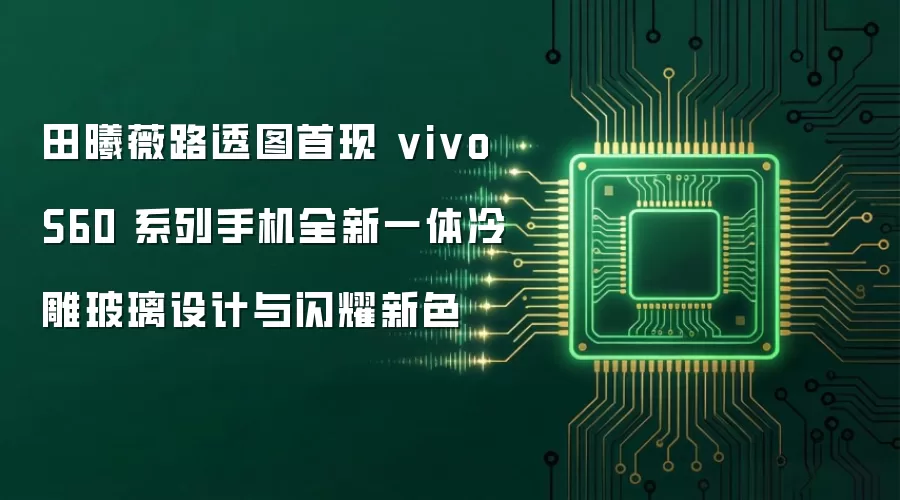 田曦薇路透图首现 vivo S60 系列手机全新一体冷雕玻璃设计与闪耀新色