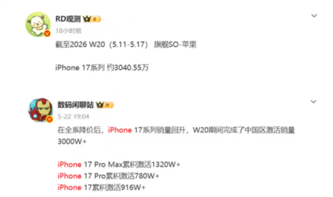 官方降价立竿见影：iPhone 17系列销量狂飙，全系迎来销量爆发期