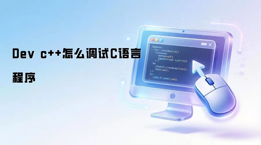 Dev c++怎么调试C语言程序
