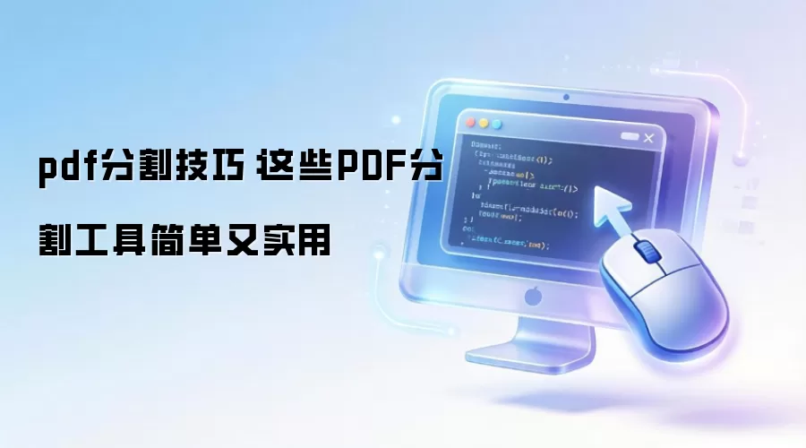 pdf分割技巧：这些PDF分割工具简单又实用