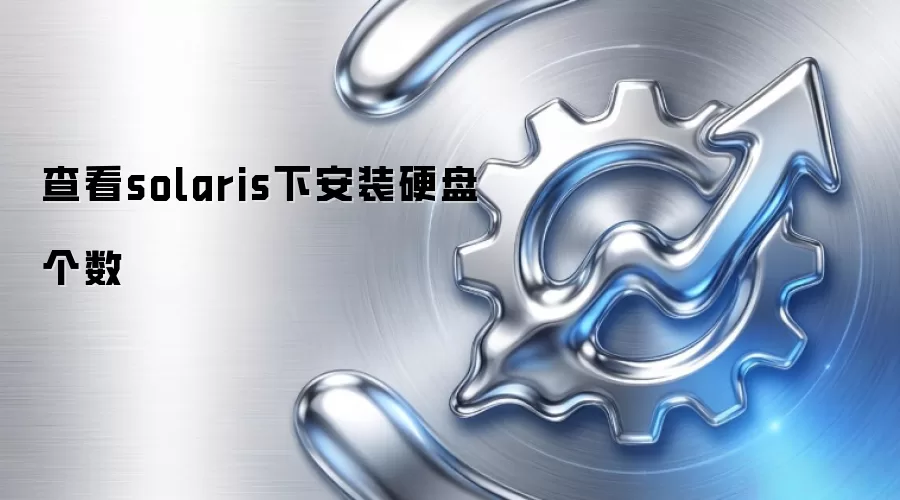 查看solaris下安装硬盘个数