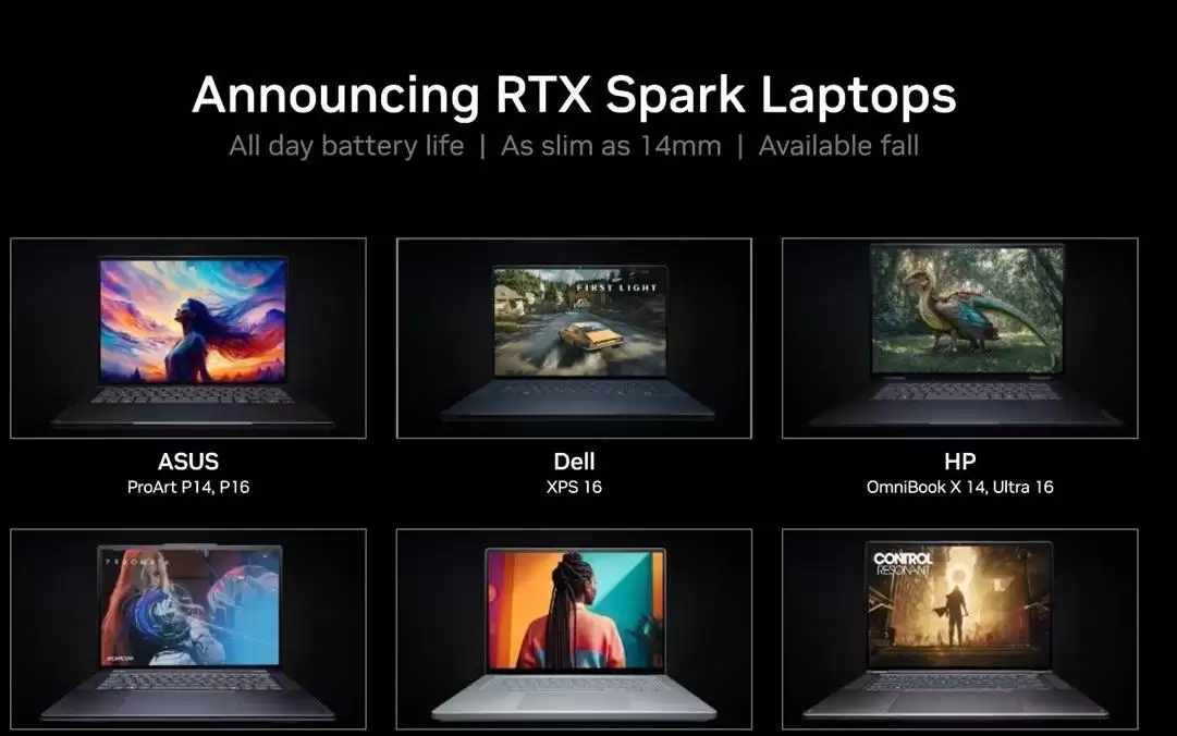 RTX Spark笔电指向高端市场:英伟达或建议1799美元起步