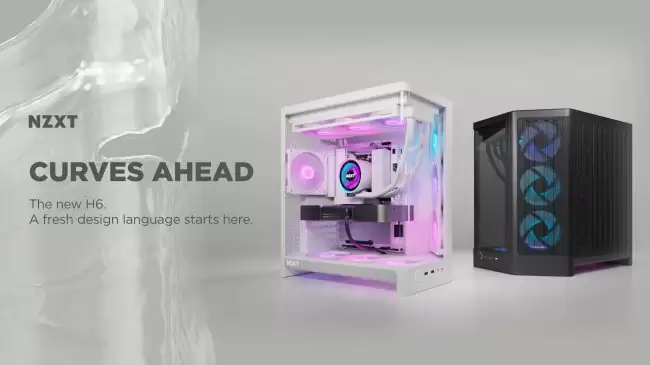 NZXT 发布 2026 年 H6 机箱背插主板设计简约优雅