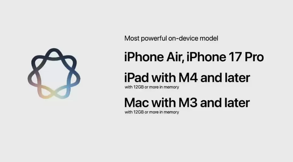 苹果升级Apple Intelligence:部分高性能本地AI功能仅限最新高配设备运行