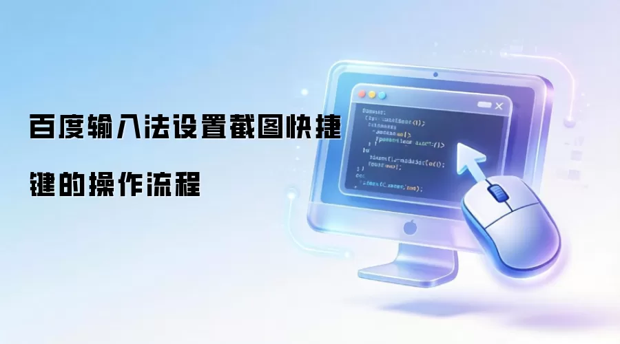 百度输入法设置截图快捷键的操作流程