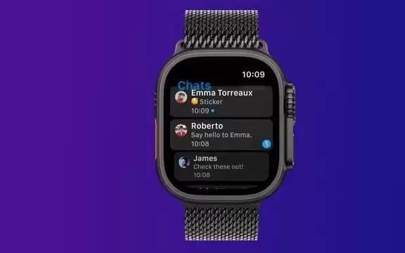 Telegram推出原生Apple Watch应用 支持手表端收发消息