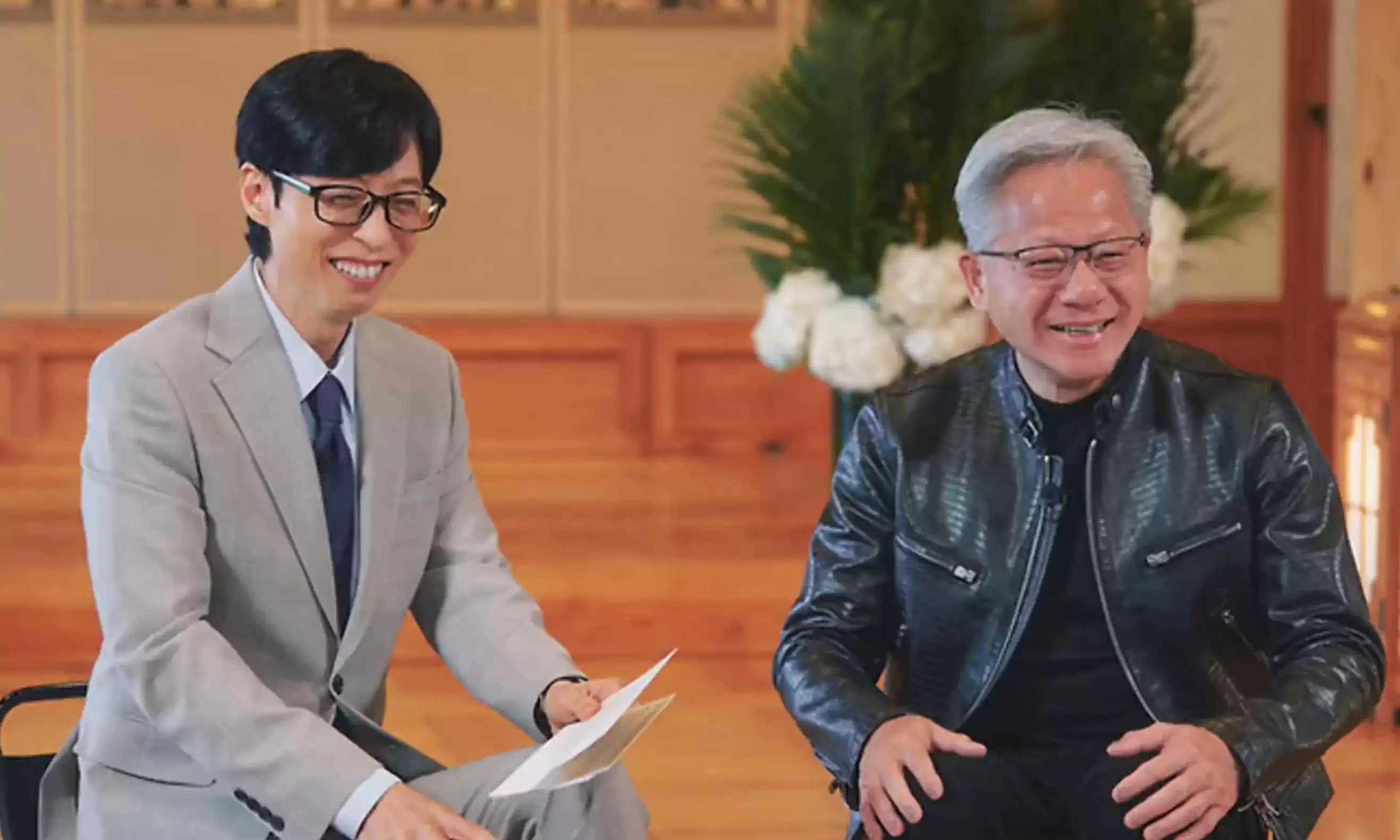 反差拉满！黄仁勋上韩综疯狂玩梗，鼻子梗彻底出圈