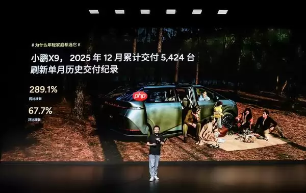 小鹏X9单月交付超5400辆 同比增长289.1% 破多项记录