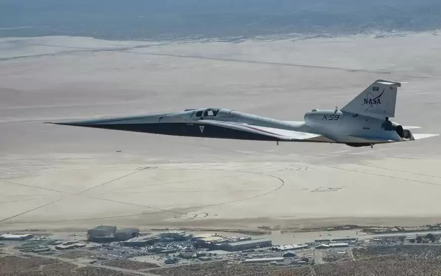 NASA X-59静音超音速飞机完成关键试飞,将在居民区上空开展测试
