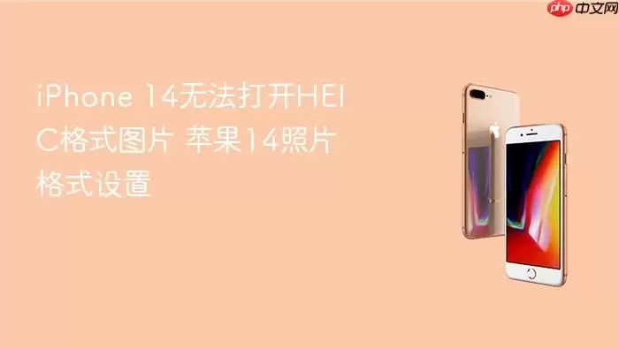 iPhone 14无法打开HEIC格式图片 苹果14照片格式设置