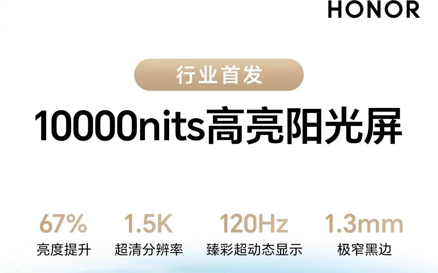 荣耀X80 Pro Max手机官宣屏幕峰值亮度突破10000nits