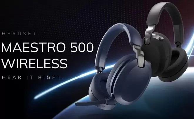 微星Maestro 500 Wireless头戴式耳机发布,三模连接