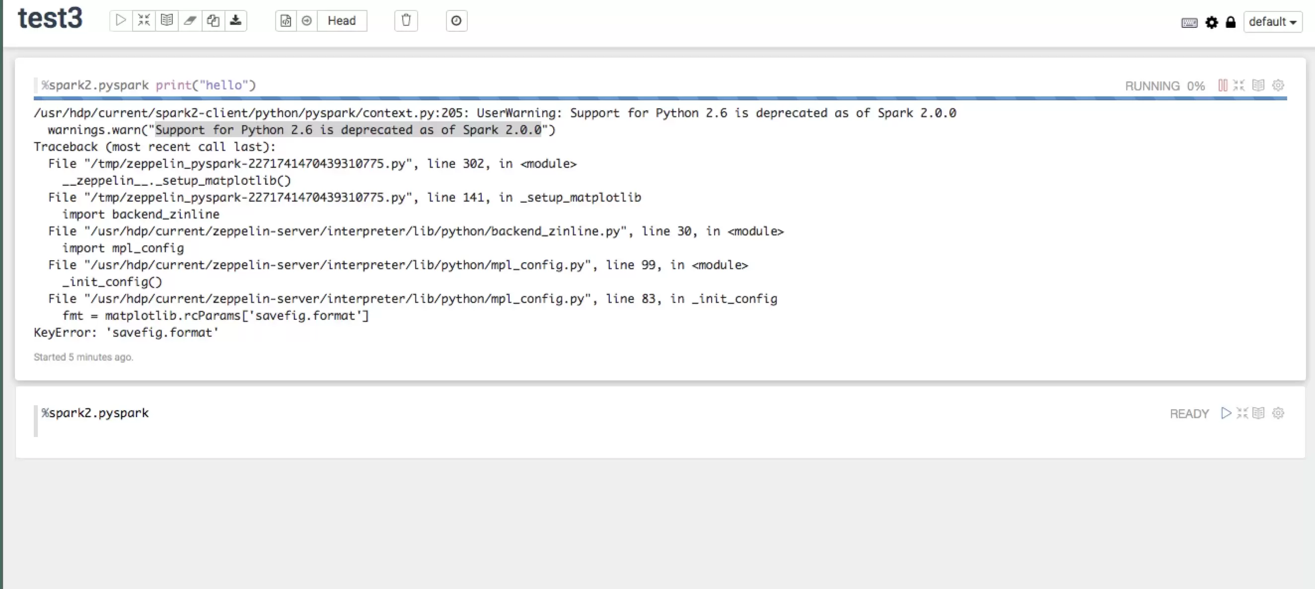 zeppelin 使用pyspark python的版本问题