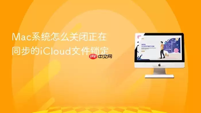Mac系统怎么关闭正在同步的iCloud文件锁定