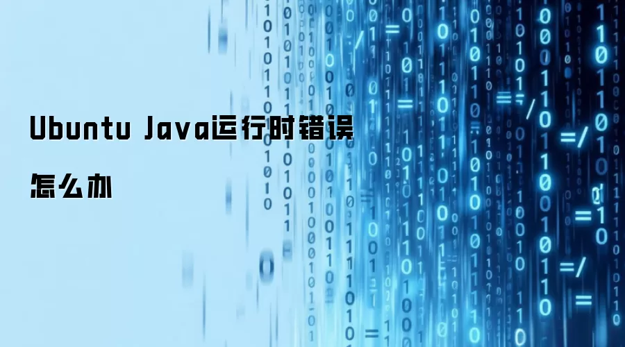 Ubuntu Java运行时错误怎么办