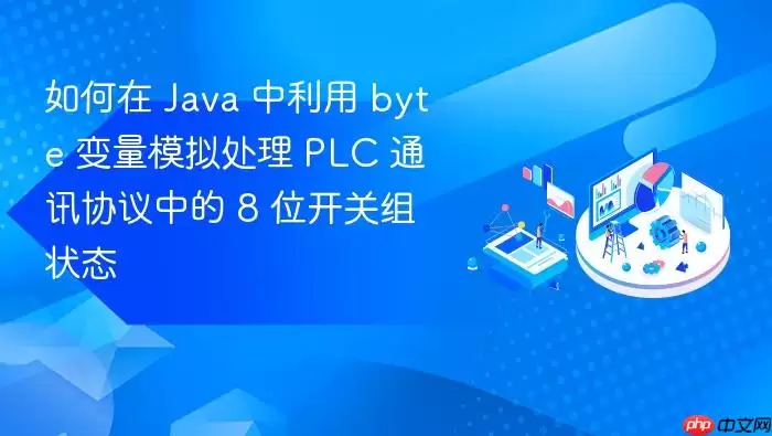 如何在 Java 中利用 byte 变量模拟处理 PLC 通讯协议中的 8 位开关组状态