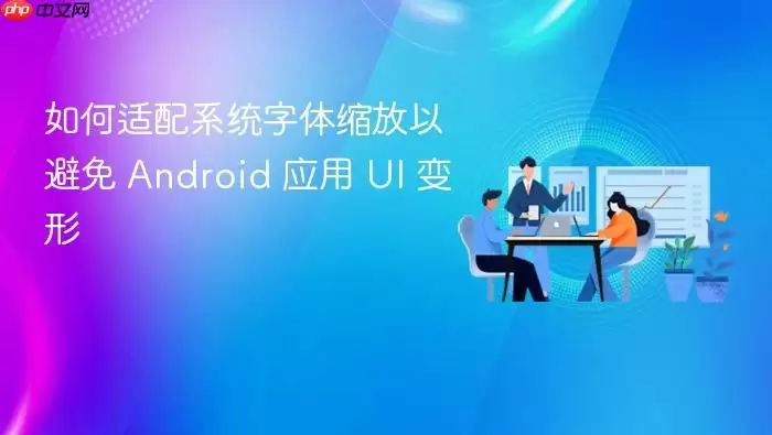 如何适配系统字体缩放以避免 Android 应用 UI 变形