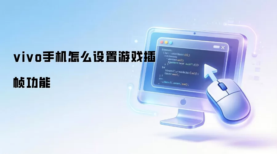 vivo手机怎么设置游戏插帧功能