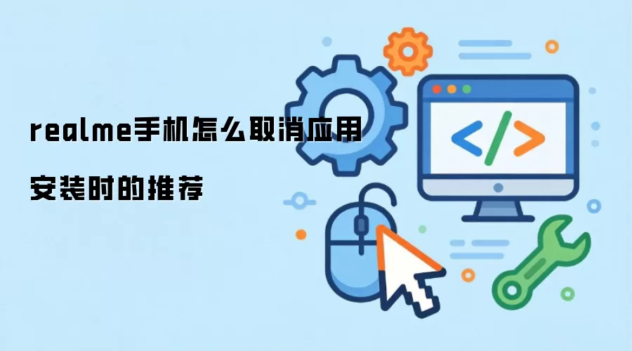 realme手机怎么取消应用安装时的推荐